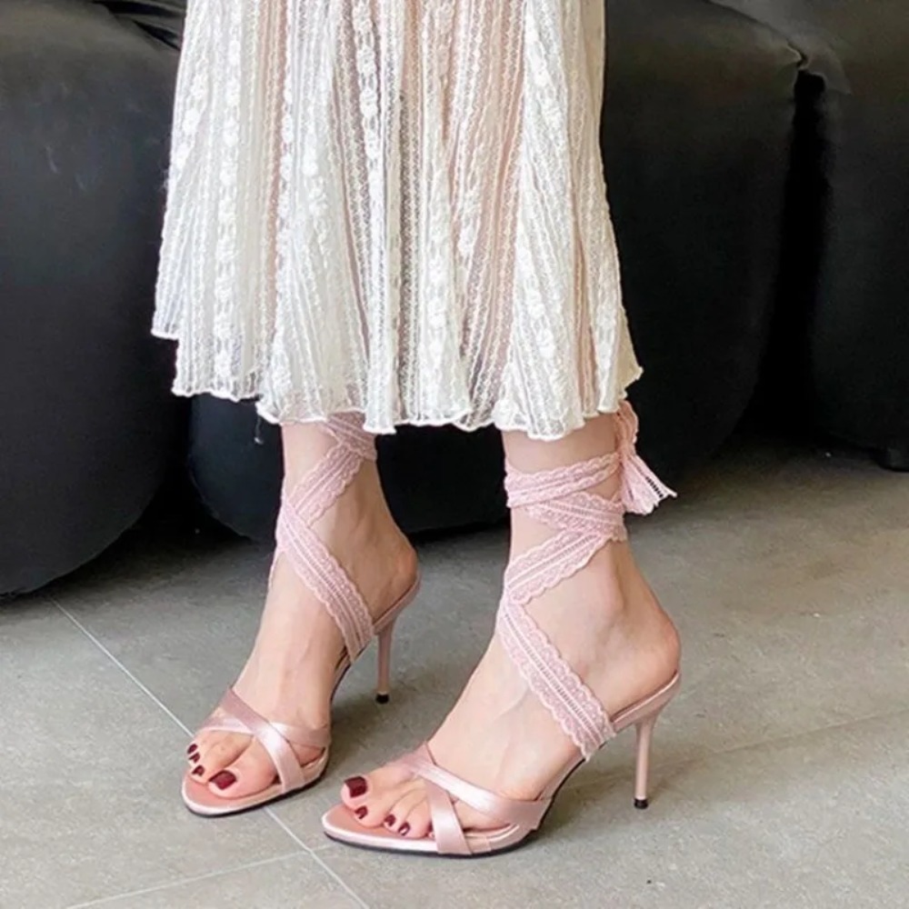 Ladies High Heel Sandals Lace  - огляд і ціна Crossfit Ladies