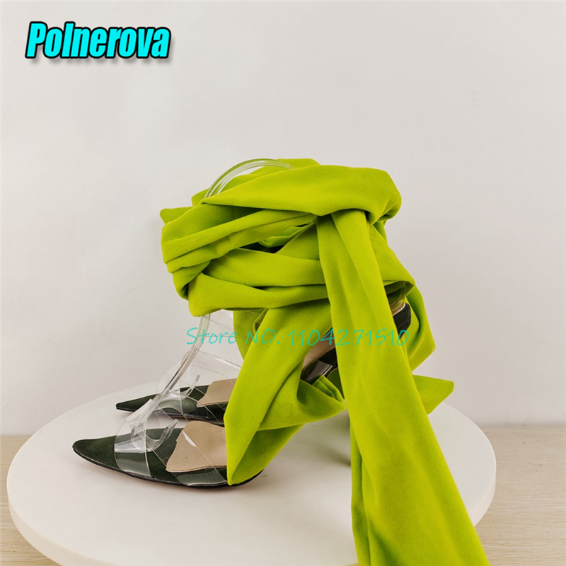 Green Ankle Wrapped High Heels - огляд і ціна Crossfit Ladies
