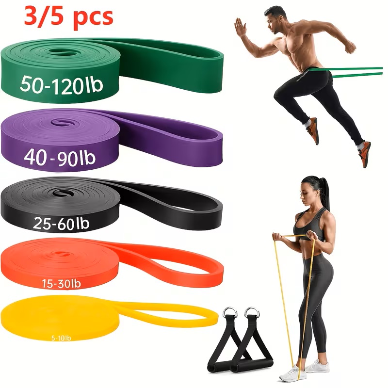 3/5pcs Pull Up Bands, Resistan - огляд і ціна Pull Up Assist Band