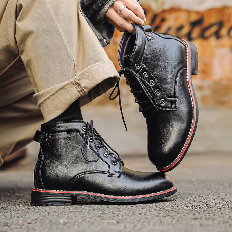 Luxury Retro High Men's Leathe - огляд і ціна Crossfit Male