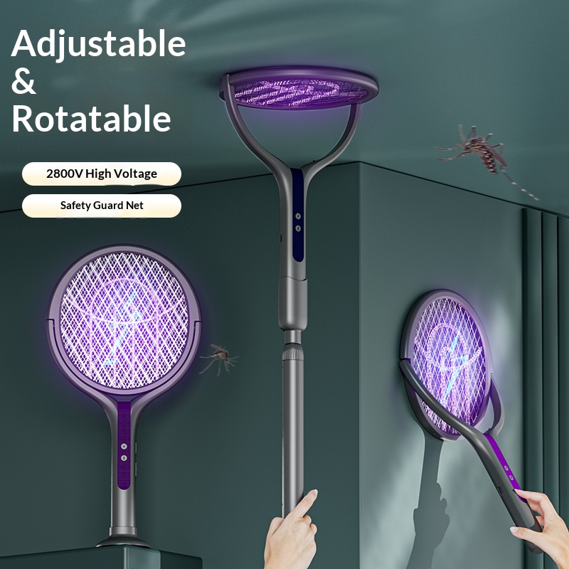 Rotating Head Bug Zapper Racke - огляд і ціна Head Racket Boom