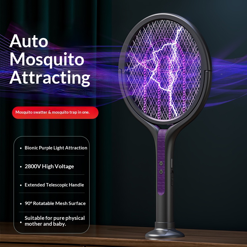 Rotating Head Bug Zapper Racke - огляд і ціна Head Racket Boom