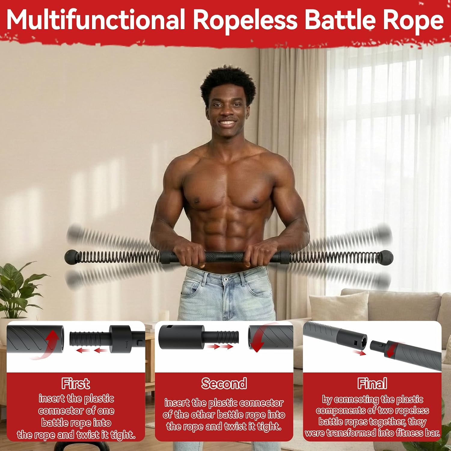 2-in-1 Upgraded Cordless Battl - огляд і ціна Crossfit Gym Gear