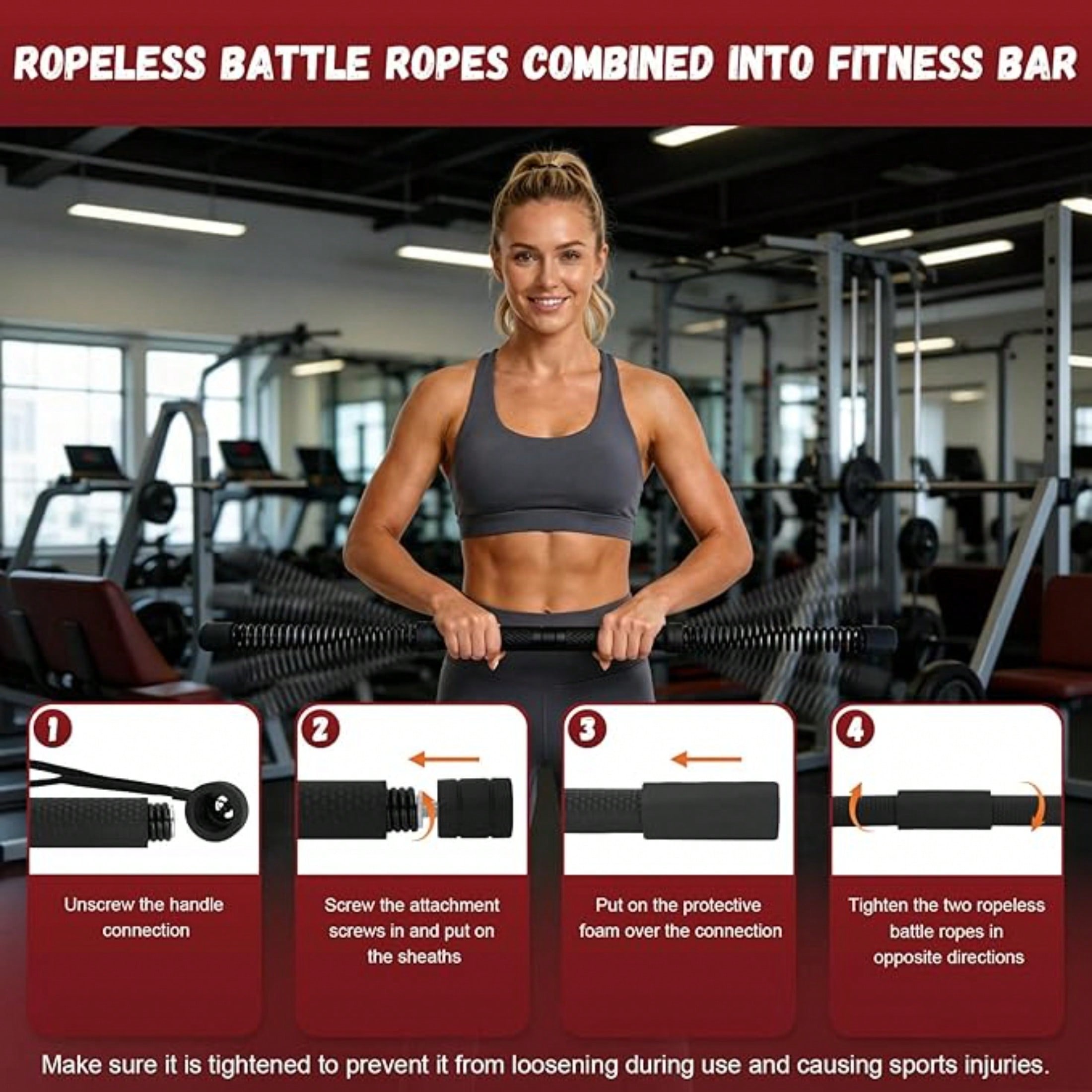 2-in-1 Upgraded Cordless Battl - огляд і ціна Crossfit Gym Gear