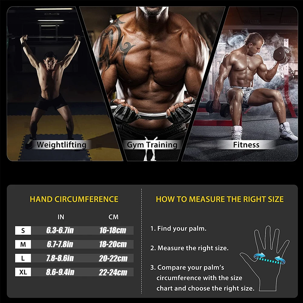 1Pair Half Finger Gym Fitness  - огляд і ціна Crossfit Male