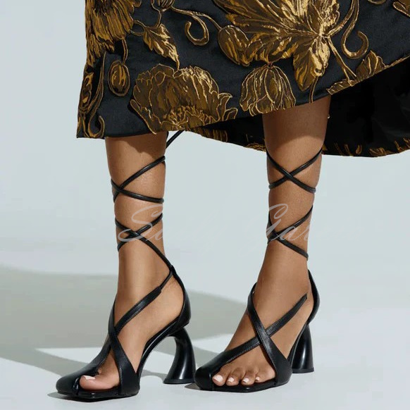 Snake Pattern Chunky Heel Pump - огляд і ціна Crossfit Ladies